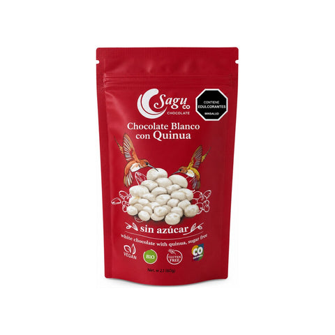 Grageas chocolate blanco 60% con Quinoa